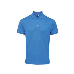 Premier Mens Coolchecker Plus Pique Polo With CoolPlus / Sapphire